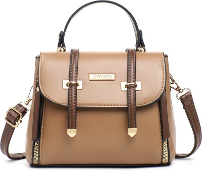 LUVOKSI Beige, Brown Sling Bag Breezie Casual