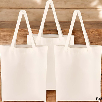 Atrani Beige Tote Canvas Cotton Beige Color Shoulder Bags for Girls/Colloge/Daily Use-Pack of 3-45(Pack of 3)