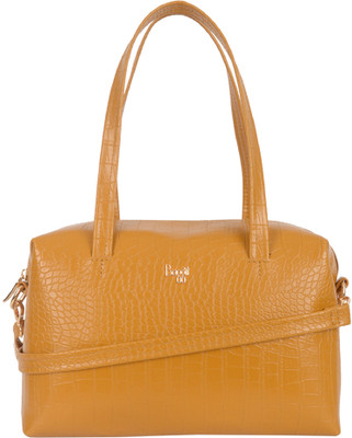 Baggit Yellow Hand-held Bag Medium Hand-held Bag L Dewitt S Crocsy Gloss Mustard