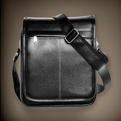 Shivra Black Sling Bag Men Sling Bag extra large (S-10*8.5*3)