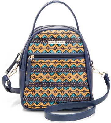 Sacci Mucci Blue Sling Bag Women's Satchel Bag | Ladies Purse Handbag | Women's Handbag -EthnicTraditionall