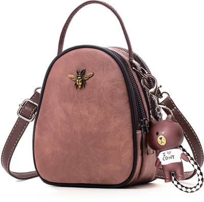 Inovera Pink Sling Bag Cross-Body Shoulder Mobile Purse Handbag With Adjustable Strap