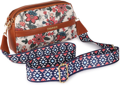 SHAMRIZ Red Sling Bag & Girls Side Print Sling Bag|One Side Sling|Shoulder Sling Bag|Crossbody Bag
