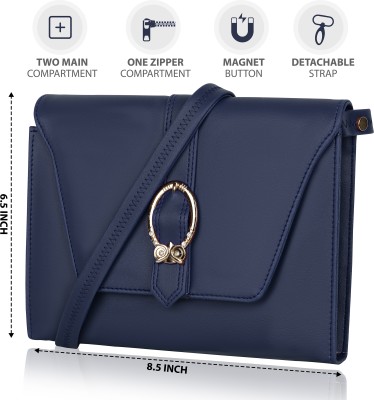 HAVELOOK Blue Sling Bag Orion Peach Sling Bag