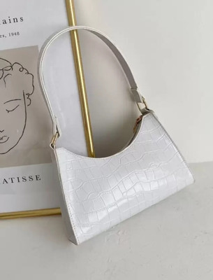 house of common White Sling Bag Beautiful Sling bag With Texture_HOC