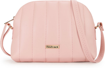 Fastrack Pink Sling Bag Quilted