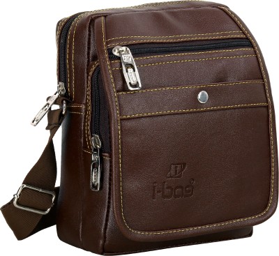 i-bag Brown Sling Bag Men - Extra Spacious