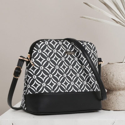 Exotic Black Sling Bag Ethinic pattern-620
