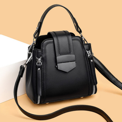 Diva Dale Black Sling Bag Stylish Trendy Party-Wear Casual Premium Multi-Pockets