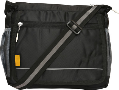 SPORT COLLECTION Black Sling Bag College crossbody Travel Unisex Office Business Messenger Bag