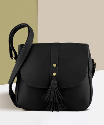 EVOLIC Black Sling Bag Pink Women Sling Bag