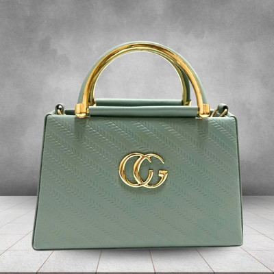 ZOKER Green Sling Bag Trendy Boxy PU Sling Bag for Women