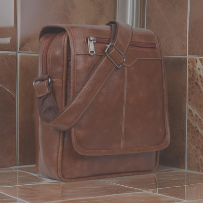 Shivra Tan Sling Bag Men Sling Bag side bag for men(S-12*11)