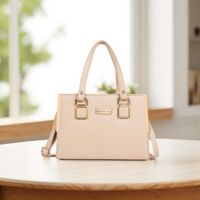 Golden Star Beige Satchel Ladies purse Shoulder Bag