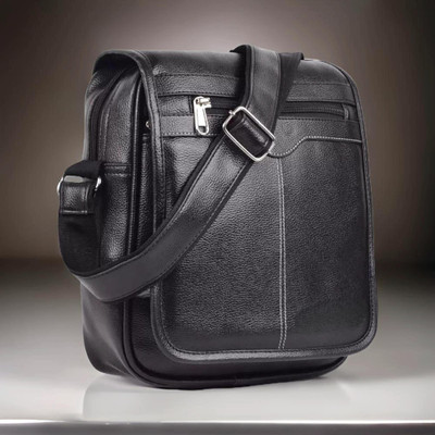 Shivra Black Sling Bag Men Sling Bag side bag for men(S-12*11)