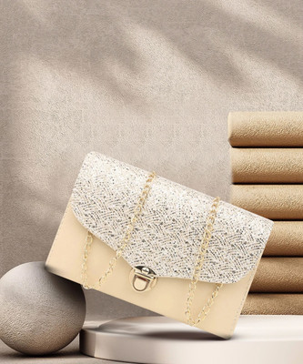 SHAMRIZ White Sling Bag Girls Stylsih Sling Bag-Cross Body Bag-Clutch With Chain Strap (Casual-Classy Multi-color Sling Bag)