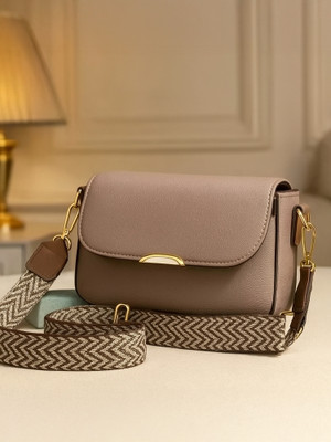 Aashiyana International Beige Sling Bag KOREA STYLISH MULTIPURPOSE For GIRLS