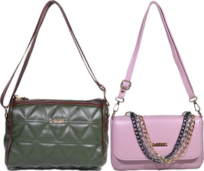 Despacito Green, Multicolor Sling Bag Designer sling bag(Pack of 2)