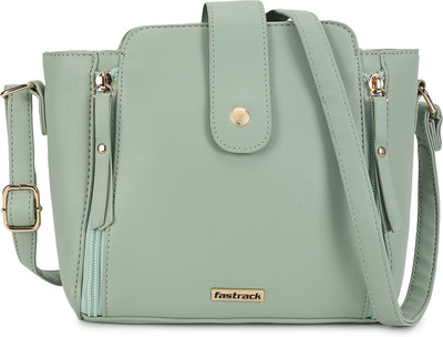 Fastrack Green Sling Bag Solid
