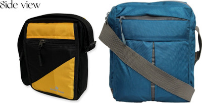 pocket bazar Blue, Yellow, Black Sling Bag Stylish Bag(Pack of 2)