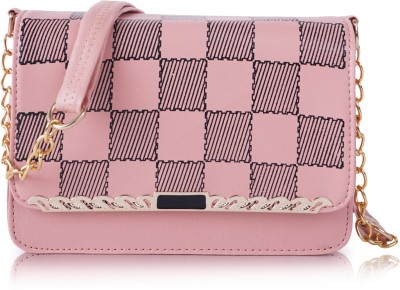 Nevis Pink Sling Bag Stylish Crossbody Printed Women Sling Bag