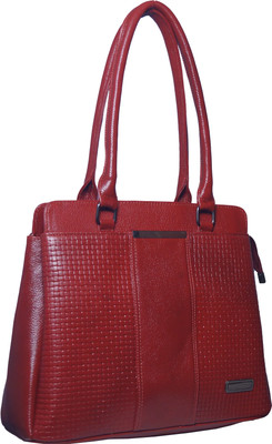 ManatLeather Red Shoulder Bag ML-112-Cherry