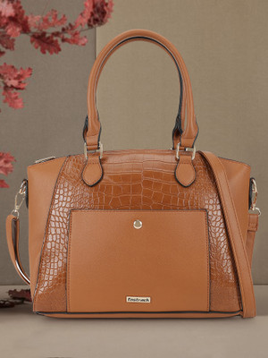 Fastrack Tan Satchel Textured
