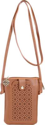 DESENCE Brown Sling Bag Sling for Smart phone