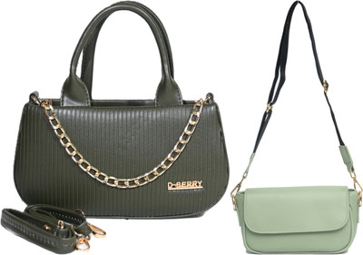 Despacito Green, Green Sling Bag Fashionable sling bag(Pack of 2)