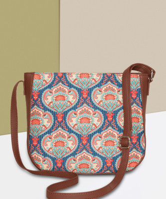 ZOUK Blue Sling Bag Kovil Blue U Shaped Sling Bag