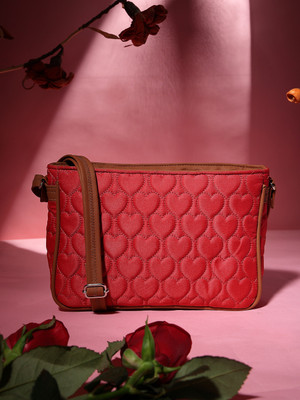 Anekaant Red, Tan Sling Bag Amour
