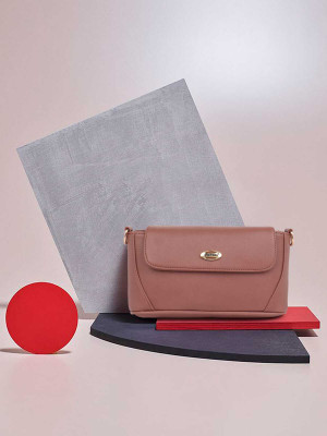 LANCER Pink Sling Bag LAN-CASUAL-TREANDY-SLING-BAG