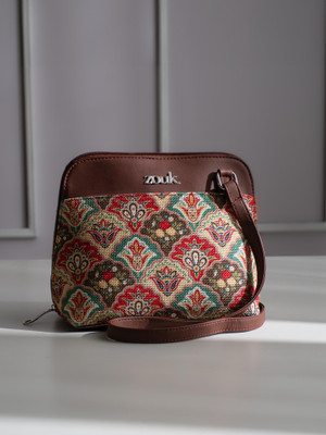 ZOUK Multicolor Sling Bag Mughal Art Multicolor OOO Sling Bag