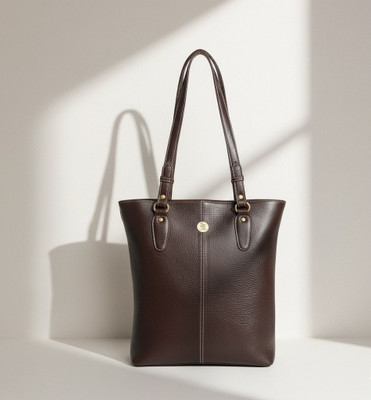 house of common Brown Shoulder Bag Genuine Leather