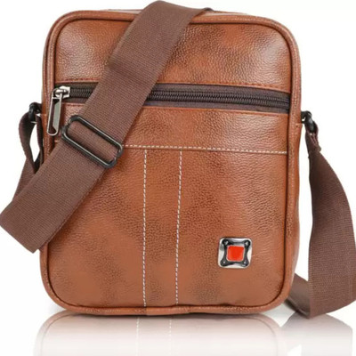 EMMCRAZ Tan Sling Bag Brown Sling Bag Casual Trendy Travel Shoulder Crossbody Daytrip Men Slingbag
