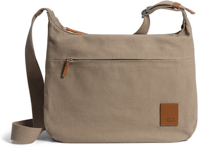 DailyObjects Beige Sling Bag Khaki Beige March Crossbody Bag Large