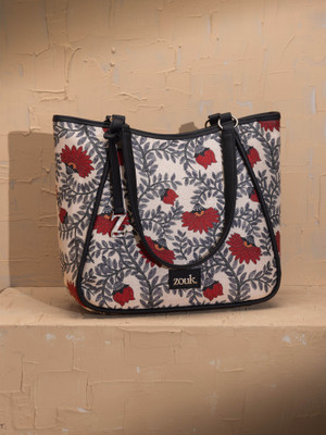 ZOUK Red Sling Bag Naisha Tote Bag - Nawabi Couture