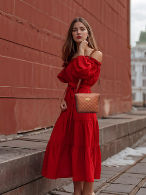 Unibo Tan Shoulder Bag Combo Handbag Set for Women | Tote Bag, Sling Bag & Pouch | Premium PU Leather(Pack of 3)