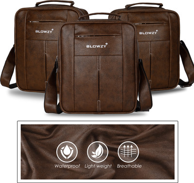 Blowzy Bags Brown Sling Bag Premium 9 Inch Mini Sling Bag for Men and Women, Small Passport Travel Bag
