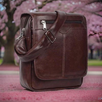 Shivra Brown Sling Bag Men Sling Bag side bag for men(S-12*11)