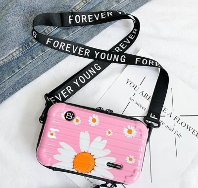 AMAGING Pink Sling Bag New Design Sling Box Bag for Women and Girls