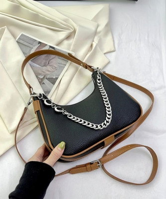 LIZIQI Black Sling Bag Trendy designer mini sling hobo bag for women