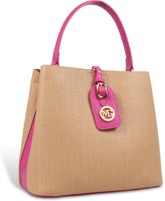 Magnolia Pink Shoulder Bag Royal Handbag | Elegant Textured Spacious Interior & Metal Feet