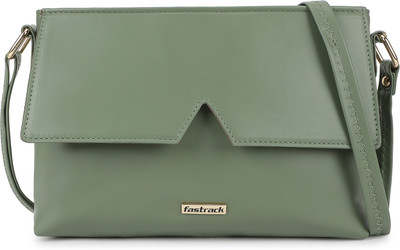 Fastrack Green Sling Bag Solid