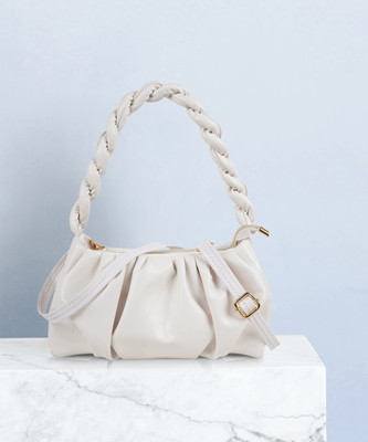 DIXON White Sling Bag Elegant Unique Design Adjustable Strap Crossbody Lightweight Slingbag For Women