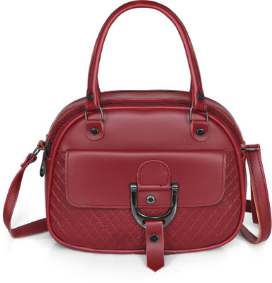 Stashoo Maroon Sling Bag Clear Women Sling Bag Buckle Sling