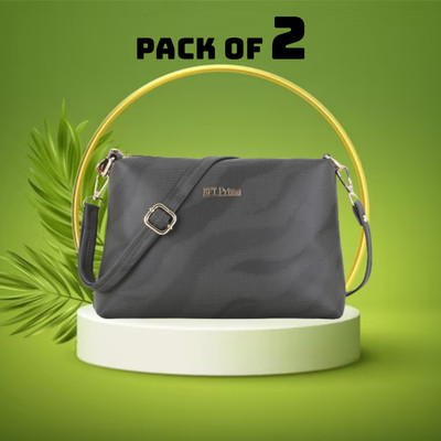 BFTPRIME Grey Sling Bag BFT 01 2 SET(Pack of 2)