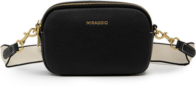 Miraggio Black Sling Bag Beck Crossbody Bag