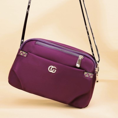 Diva Dale Purple Sling Bag Stylish Trendy Casual Travel Spacious Bohemian Strap
