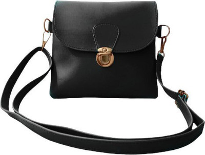 house of common Black Sling Bag HC_@Sling bag Black box cross body bag_10